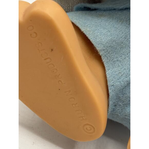 Vintage Huron Products Rubber Mouse Figurine Toy Big Ears Blue Outfit 1960s - Picture 6 of 8